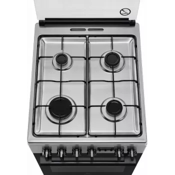 Electrolux LKK540232X 50 cm szabadon álló gáztűzhely elektromos sütővel, rozsdamentes acél