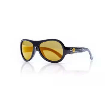 SHADEZ Designer Polka Sunflower fekete junior napszemüveg 3-7 éveseknek