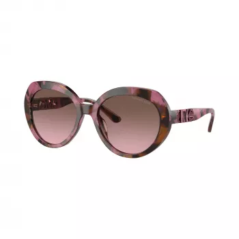 Michael Kors MK2214U39989T női szögletes acetát napszemüveg, sötét teknősmintás keret, barna színátmenetes lencsék, 56mm