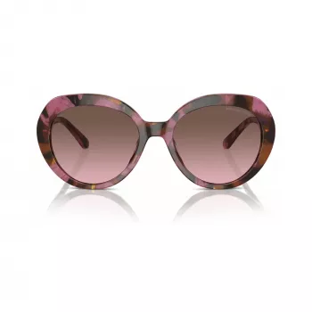 Michael Kors MK2214U39989T női szögletes acetát napszemüveg, sötét teknősmintás keret, barna színátmenetes lencsék, 56mm