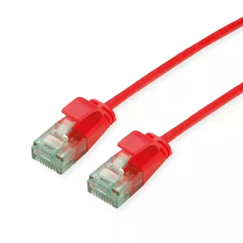 ROLINE RM UTP patchkábel Cat.6A/Class EA Slim piros 1,5 m 21.45.3414