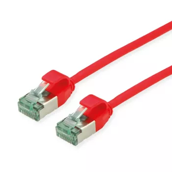 ROLINE RM U/FTP patchkábel Cat.6A/Class EA Slim piros 1m - FTP (21.45.3313)