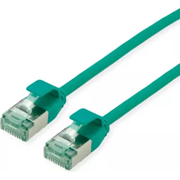 ROLINE RM U/FTP patchkábel Cat.6A/Class EA SLIM zöld 1m - FTP (21.45.3333)