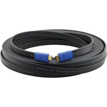 Kramer C-HM/HM/FLAT/ETH-50 High-Speed HDMI-kábel Ethernet-csatlakozóval, lapos, 15,2 m, fekete 97-01014050
