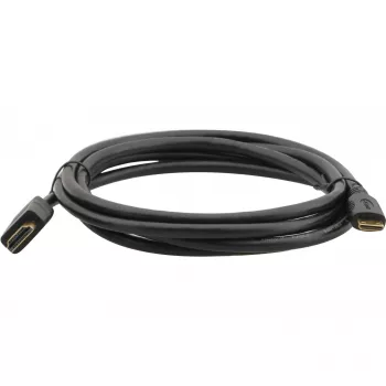 Kramer C-HM/HM/A-C-6 High-Speed HDMI-kábel Ethernet-támogatással, Mini HDMI Type-C dugó HDMI Type-A dugóra, 1,8 m, fekete 97-01115006
