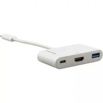 Kramer ADC-U31C/M2 USB-C multiport adapter – 4K HDMI, USB-A, USB-C PD, 17 cm, fehér 99-97210004