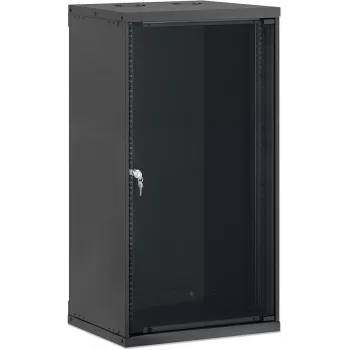 Intellinet 19 inch Basic Line fali hálózati szekrény 20U 400 mm mély fekete RAL 9005 716734
