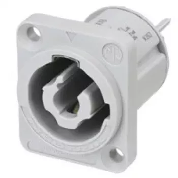 Neutrik NAC3MPXXB powerCON TRUE1 TOP beépíthető csatlakozó, hím, 2+PE, 20 A, 250 V AC, szürke, panelra szerelhető