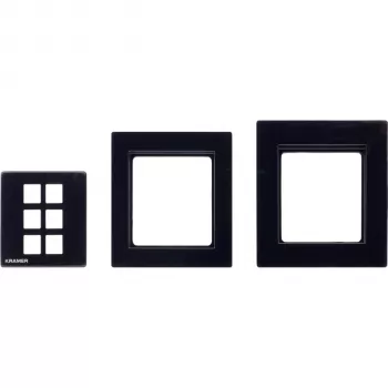 Kramer Electronics RC-206/RC-306 EU Panel Set 80/86 (B) – fekete keret- és előlap-készlet az RC-206/RC-306 EU változatához 30-00020599