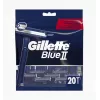 Gillette Blue II eldobható borotva férfiaknak, 20 db, ikerpengék Lubrastrippel 7702018466757