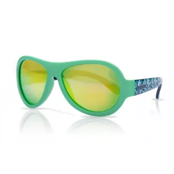 SHADEZ SHZ 44 Designer levélmintás zöld junior napszemüveg gyerekeknek 3-7 év, UV400, törésbiztos
