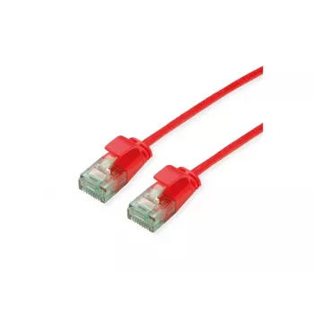 ROLINE RM UTP patch kábel Cat.6A Class EA Slim piros 5m 21.45.3417