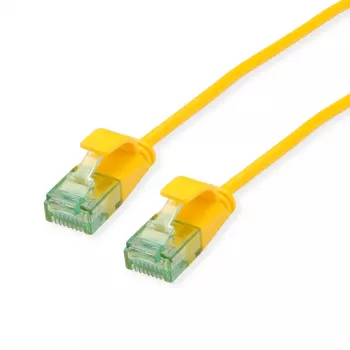 ROLINE RM UTP patch kábel Cat.6A/Class EA SLIM sárga 1,5m 21.45.3424