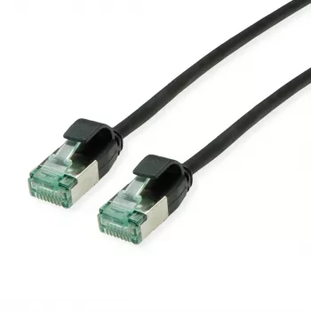 ROLINE RM U/FTP patchkábel Cat.6A Class EA Slim fekete 0,15m 21.45.3350