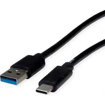 ROLINE RM USB 3.2 Gen 2 kábel, USB A-C, ST/ST, fekete, 2 m 11.45.9012