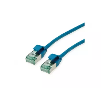 ROLINE RM U/FTP patchkábel Cat.6A/Class EA SLIM kék 5m - FTP (21.45.3347)