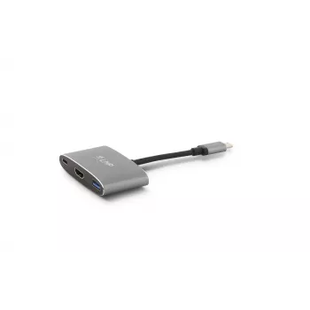LMP USB-C Combo Hub - HDMI, 3x USB-A, USB-C PD 60W, 5Gbps, Space Grey alumínium MacBook 12 inch-hoz