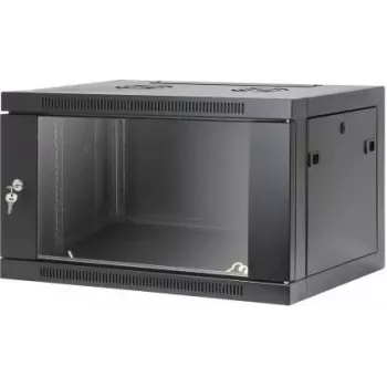 Intellinet 19 inch Network Wall-Mount Cabinet, Tool-Free Assembly, 6U, 450 mm Depth, Black RAL 9005 (716826)