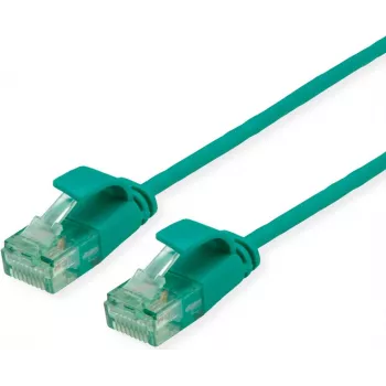 ROLINE RM UTP patchkábel Cat.6A/Class EA Slim zöld 0,3m 21.45.3431
