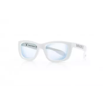 SHADEZ Blue Light White Teeny gyerekszemüveg digitális eszközökhöz, 3-7 év
