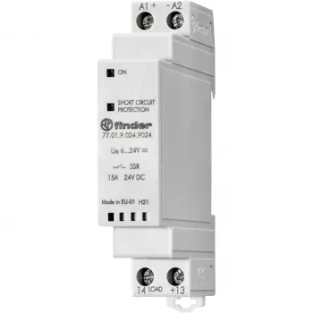 Finder félvezető relé 77 sorozat 24V DC bemenet 2A 1NO dugaszolható kivitel 770190249024