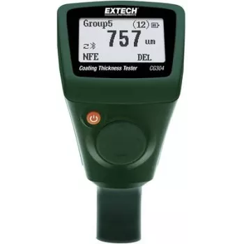Extech CG304 rétegvastagság-mérő 0-2000 µm Bluetooth és USB