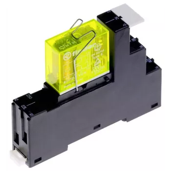 Finder 48.12.9.024.5050M relé 24V DC DPDT 8A dugaszrelé