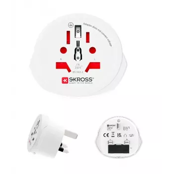 SKROSS világutazó adapter Micro-USB kábellel (1.500225C-E)
