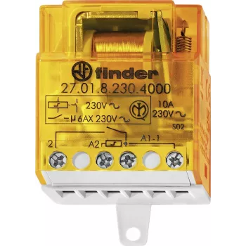 Finder 27 sorozat impulzusrelé 1 NO 10 A 230 V AC DIN-sín 27.01.8.230.4000