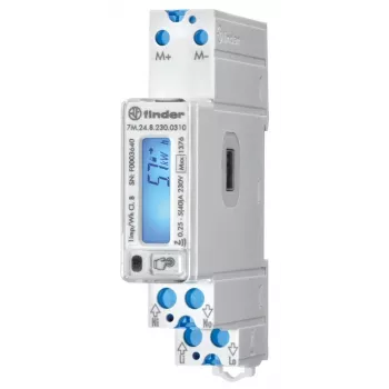 Finder 7M.24.8.230.0310 egyfázisú digitális váltakozó áramú energiamérő 40 A MID megfelelő