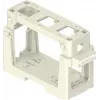 ILME COB03/3BC modultartó 3x 21,21 mm betéthez, termoplaszt, fekete
