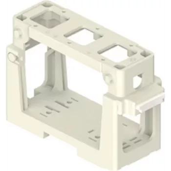 ILME COB03/3BC modultartó 3x 21,21 mm betéthez, termoplaszt, fekete