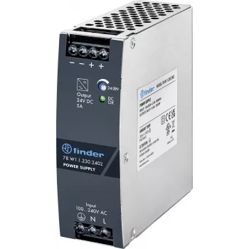Finder 78.W1.1.230.2402 DIN-sínes tápegység 24V DC 5A 120W 1 kimenet