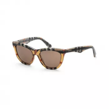 Burberry BE4435F414673 női napszemüveg, sötétbarna havanna keret, barna gradiens lencse, 53/18/140 mm