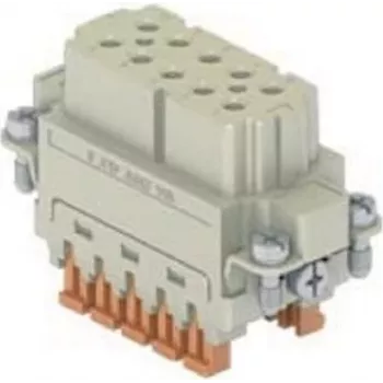 ILME CSAHF10 hüvelybetét 10P+PE ezüst SQUICH 16A 250V 49.16 méret