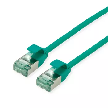 ROLINE RM U/FTP patchkábel Cat.6A/Class EA SLIM zöld 3m - FTP (21.45.3336)