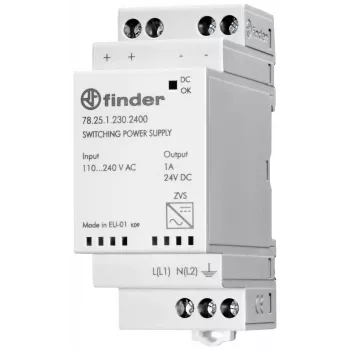 Finder 78.25.1.230.2400 DIN-sínes tápegység 24 V DC 1 A 25 W