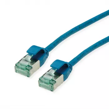 ROLINE RM U/FTP Cat.6A Class EA Slim patchkábel, kék, 2 m 21.45.3345