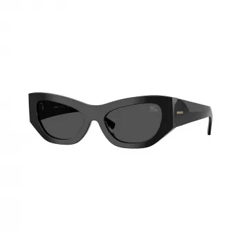 Burberry BE4450U300187 női napszemüveg, fényes fekete keret, sötétszürke lencse, 54mm