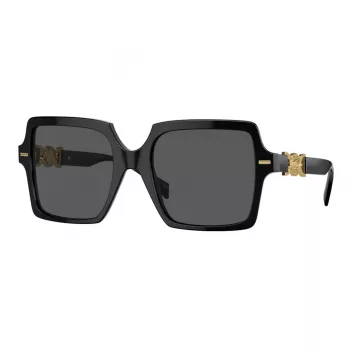 Versace VE4441 GB1-87 női napszemüveg, szögletes, fekete/szürke, 55mm