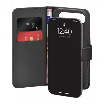 PURO flip tok Apple iPhone 17 Air készülékhez PUIPC1766BOOKC8BLK fekete
