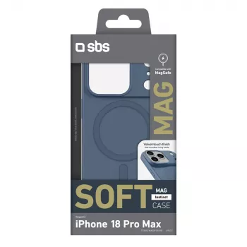 SBS Instinct Mag tok iPhone 18 Pro Max / 17 Pro Max-hoz, MagSafe-kompatibilis, kék