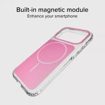 SBS Block tok iPhone 18 Pro Max-hoz, MagSafe-kompatibilis, rózsaszín
