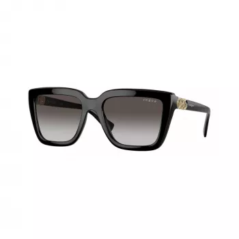 Vogue VO5575SBW448G női napszemüveg, négyzetes acetát keret, fekete, szürke gradient lencsék, 55 mm