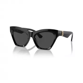 Burberry BE4420U300187 női napszemüveg, négyzetes, fekete keret, sötétszürke lencsék, 55 mm