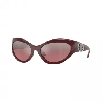 Versace VE4485-54877E női cat-eye napszemüveg, Havana keret, sötétbarna gradient lencsék, 59 mm