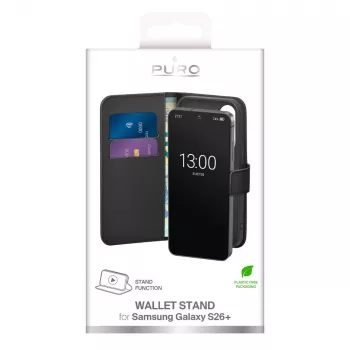 SBS Mobile Book Case tok Samsung Galaxy S26+ készülékhez – fekete PUSGS26PBOOKC8BLK