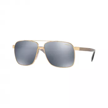 Versace VE2174-1002Z3 férfi pilóta napszemüveg, fekete keret, szürke tükrözött lencsék, 59/13/145 mm