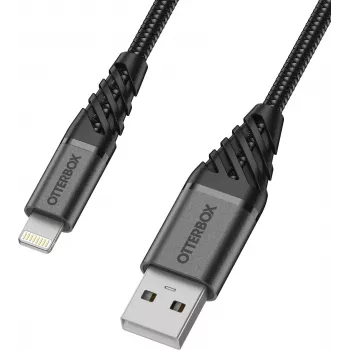 OtterBox Premium Lightning – USB-A kábel 1m fekete 78-52643
