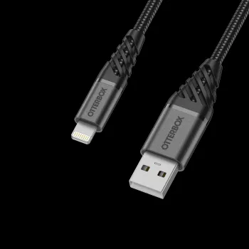 OtterBox Premium Lightning – USB-A kábel 1m fekete 78-52643